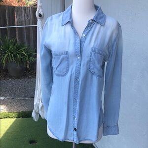 Rails Denim Blue Casual Shirt